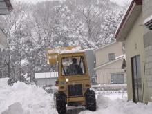 春の豪雪