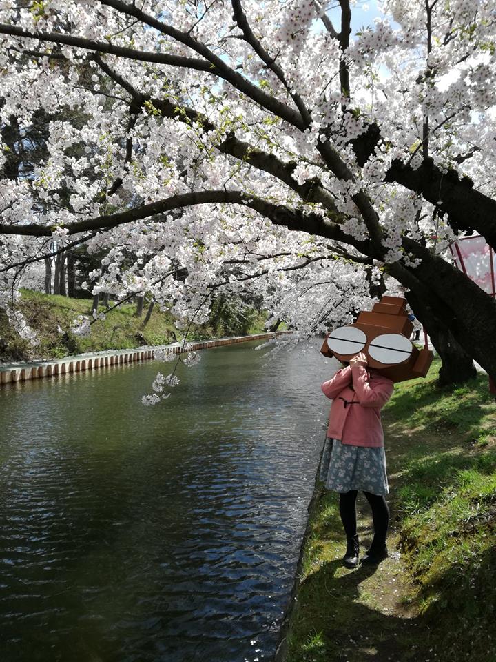 2017桜とドグ子
